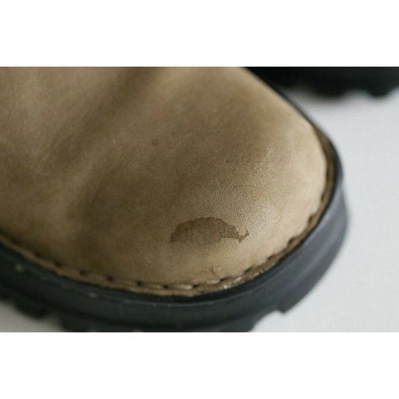 CAT Lug Sole Beige Nubuck Beige Suede Chunky Round toe slide - Picture 3 of 10